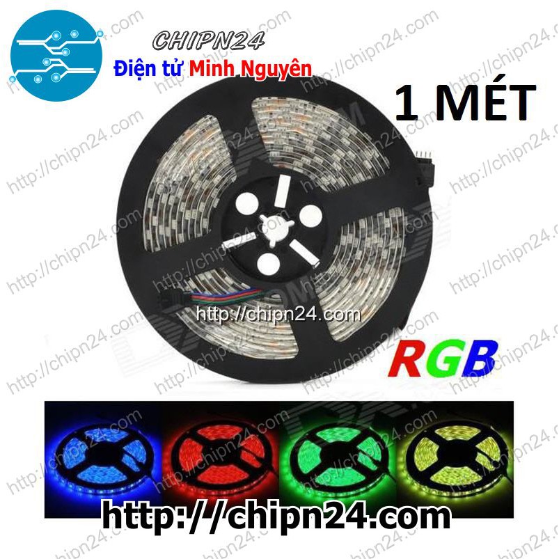 [1 MÉT] [1 MÉT] Led dây 5050 Có Keo Chống Nước RGB 12VDC