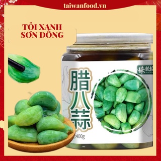 Tỏi xanh Sơn Đông ngâm giấm đường ngọc bích Sơn Đông lọ 400g