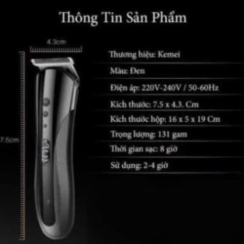 Tông đơ cắt tóc Kemei KM-1407 Cắt Tóc, Cạo Râu, Tỉa Lông Mũi..