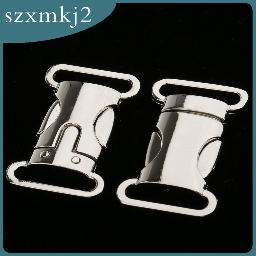 Set 2 Khóa Cài Kim Loại Gắn Dây Đeo Túi Xách / Paracord Làm Thủ Công Zxmkj2