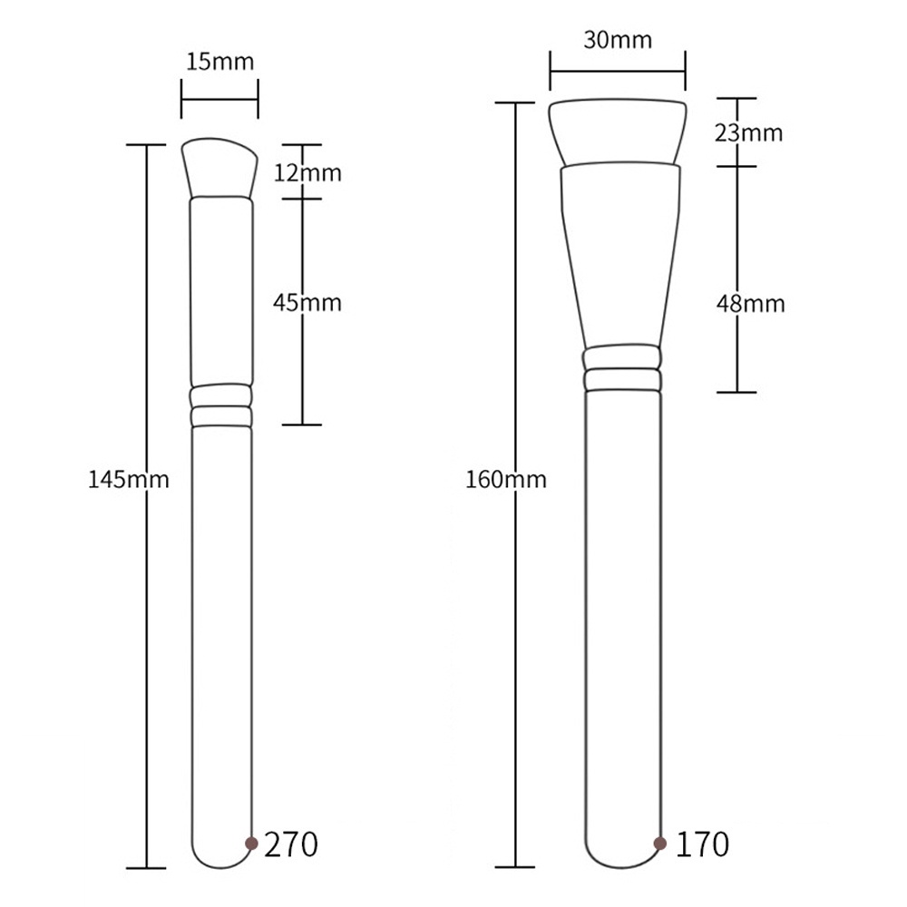 [Hàng mới về] Cọ Trang Điểm Đánh Phấn Mắt / Tạo Khối / Má Hồng / Che Khuyết Điểm Đa Năng Tiện Lợi Chất Lượng Cao