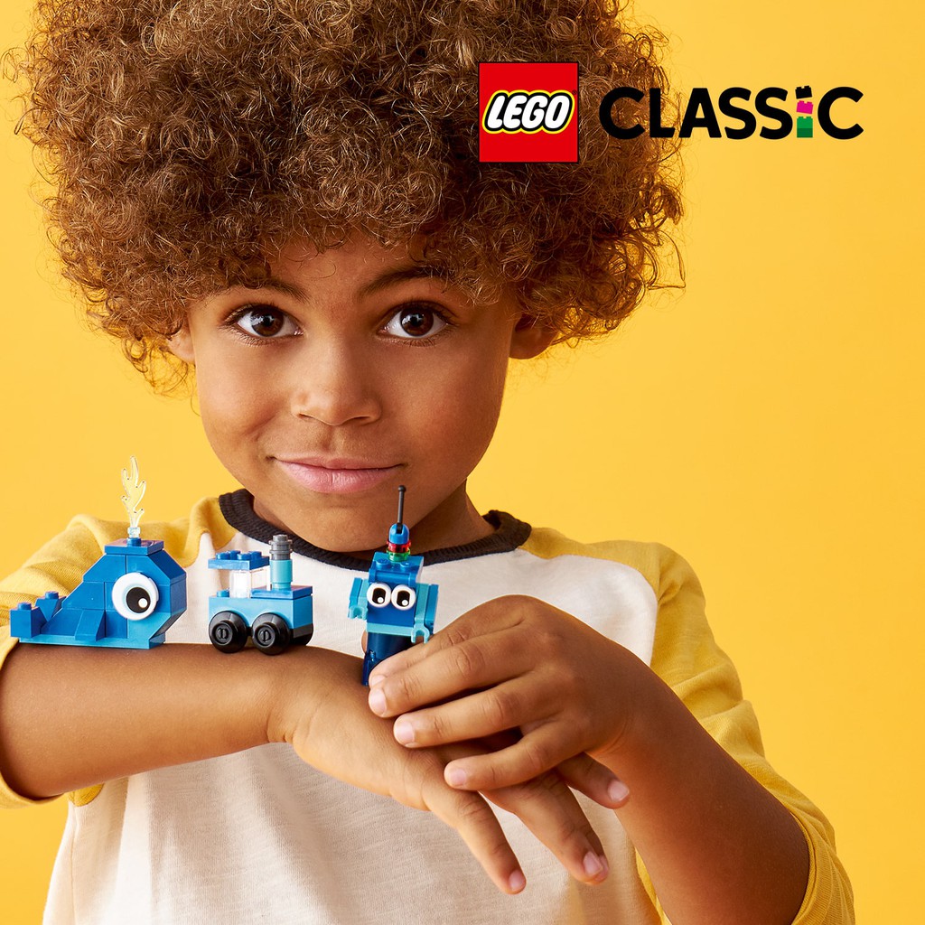 LEGO CLASSIC 11006 Hộp Lắp Ráp Sáng Tạo Xanh Dương ( 52 Chi tiết) Đồ chơi lắp ráp sáng tạo