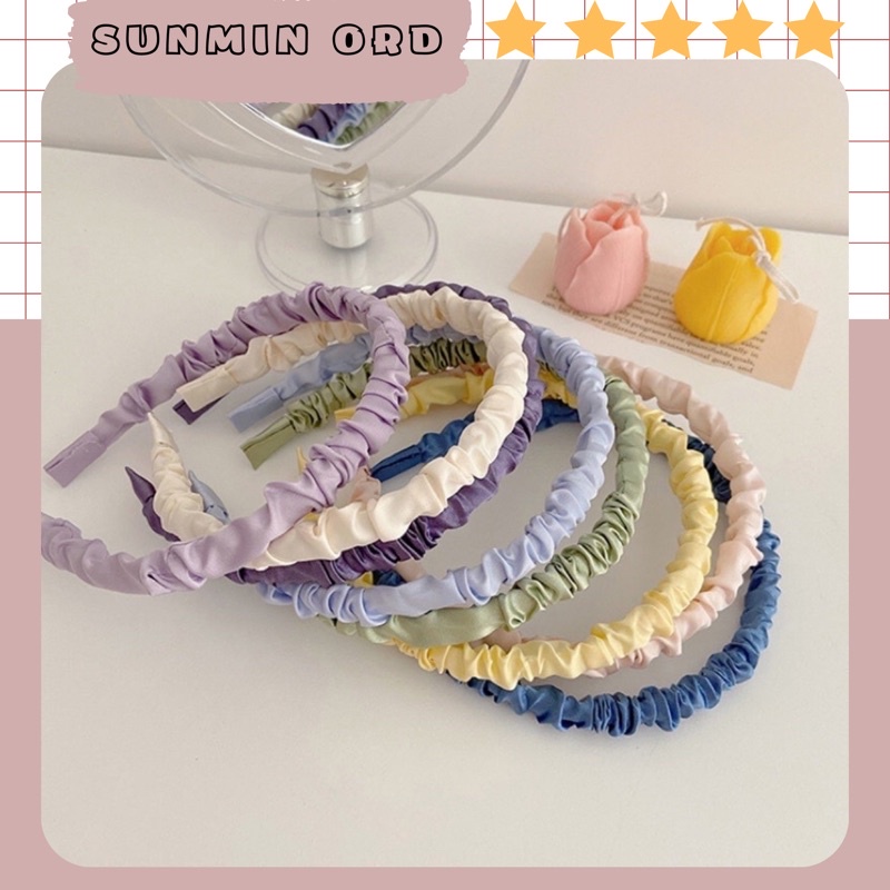 Bờm nhún lụa satin Merci Acc