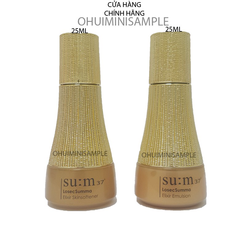 Cặp Nước hoa hồng và Sữa dưỡng Sum37 Losec Summa Elixir tái sinh da chống lão hóa 20ml