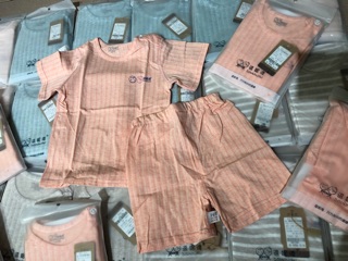 Set mặc nhà bé phông xước tay lửng