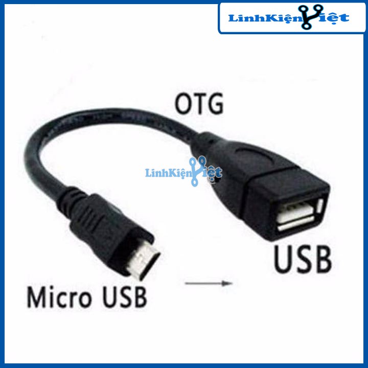 Cáp OTG USB Cái-MicroUSB ( Kết nối điện thoại với USB, Chuột, Tay Game... )