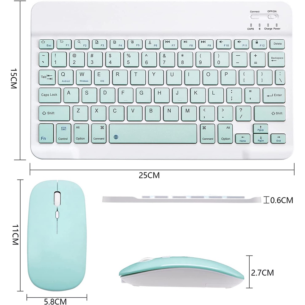 Bộ Bàn Phím Và Chuột bluetooth Không Dây 2.4Ghz Cho iPad / ios / android / Huawei / tablet / desktop / smartphone / bluetooth