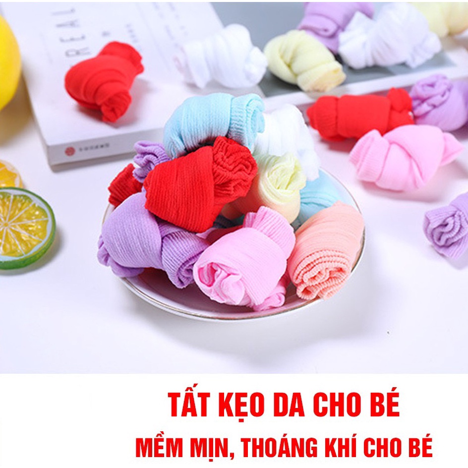 Set 5 Đôi Tất Kẹo Thoáng Khí Cho Bé 0- 3 Tuổi -Tất Lưới Da Chân Mỏng Cho Bé