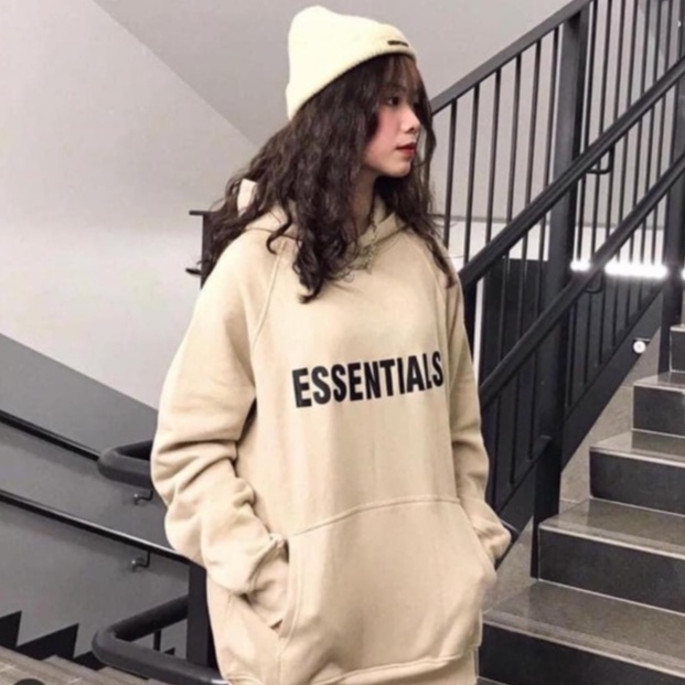 Áo Hoodie Essentials Fear Of God SS20, Essentials FOG Hoodie in cao su nổi Chất liệu nỉ bông, 5 màu DuSo.Lux