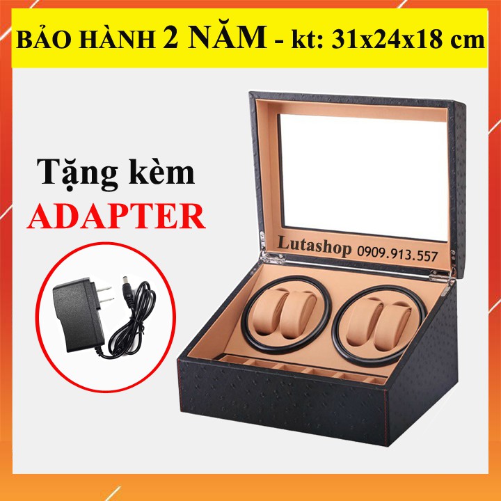 Hộp Lắc Đồng Hồ Cơ Automatic 2 4 Xoay Giá Rẻ, 6 Trưng Bày Da Pu, Cá Sấu, Gỗ Cao Cấp Chính Hãng