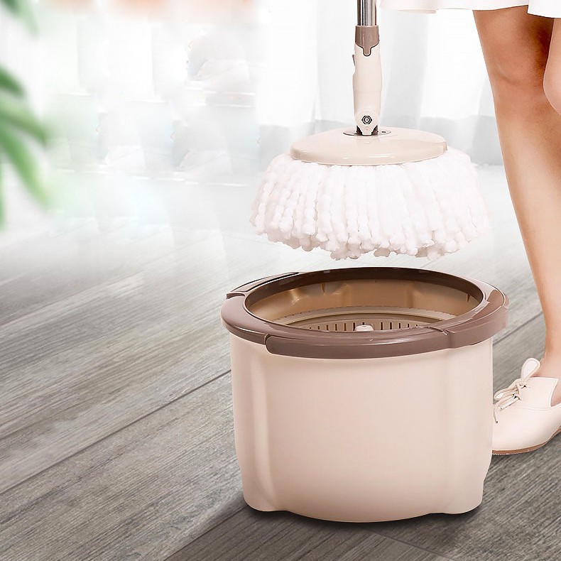 [Tặng kèm 2 Bông Lau] Thùng Cây Lau Nhà Vắt Tự Động Thông Minh Diện Tích Lau Siêu Lớn 43cm