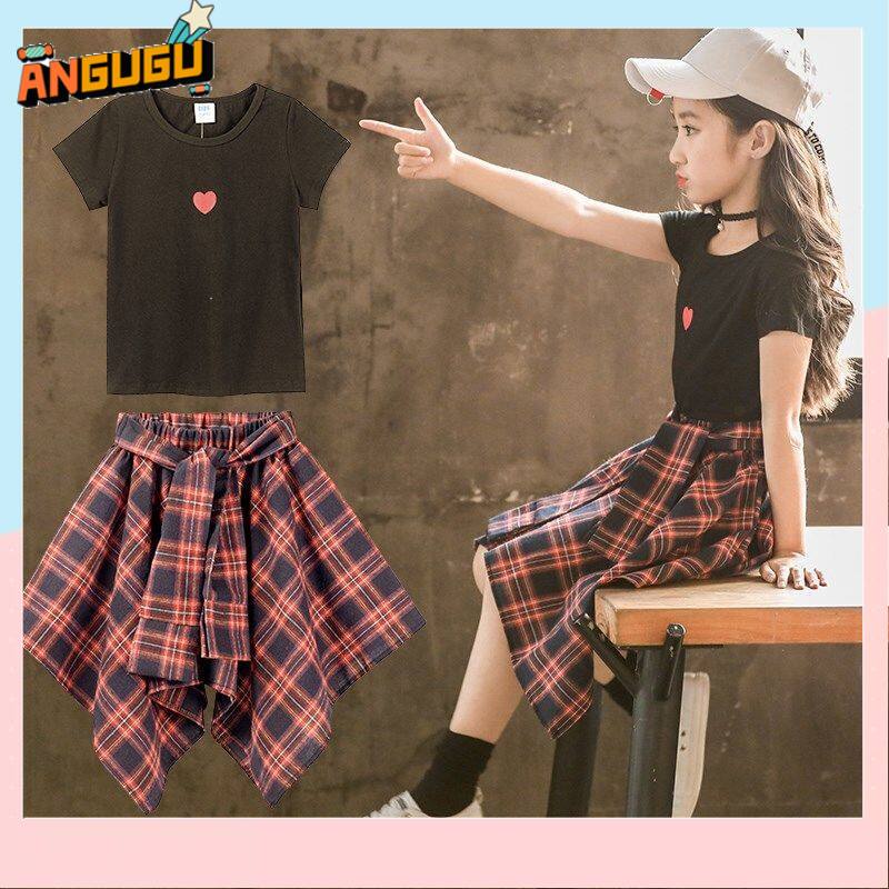 Bộ Đồ Thời Trang 2 Món Áo Thun + Chân Váy Hàn Quốc Chất Lượng Cao Cho Bé Gái Từ 3 Đến 4 Đến 5 Đến 6 Đến 7 Đến 8 Đến 9 Đến 10 Đến 11 12 Tuổi