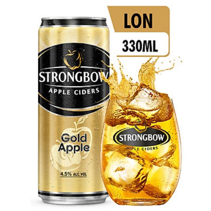 THÙNG 24 LON STRONGBOW GOLD APPLE - Vị Táo