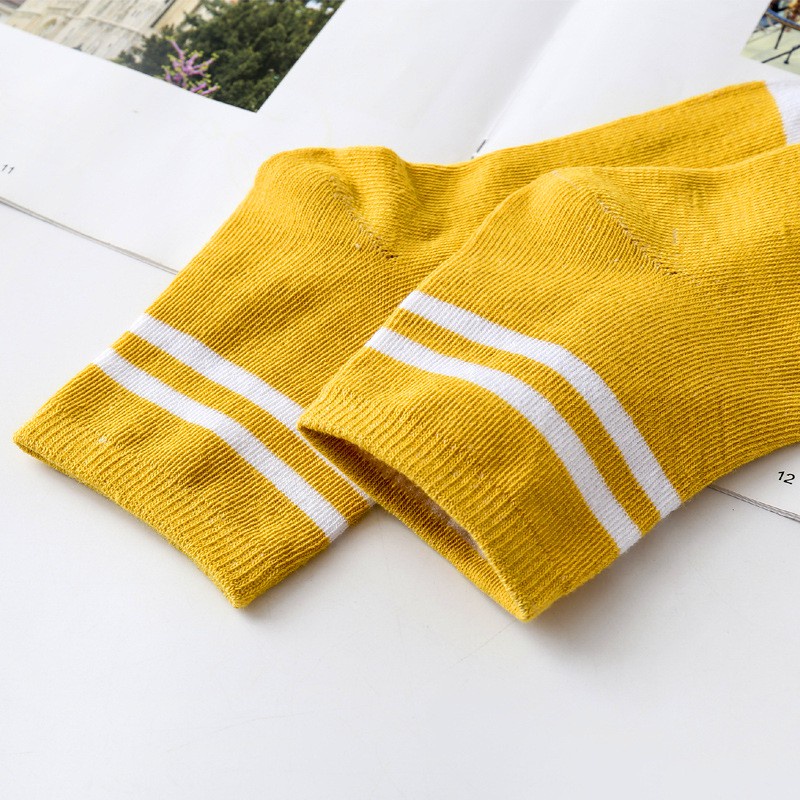 Vớ dài XIELUAIZTA họa tiết kẻ sọc thiết kế đơn giản thời trang