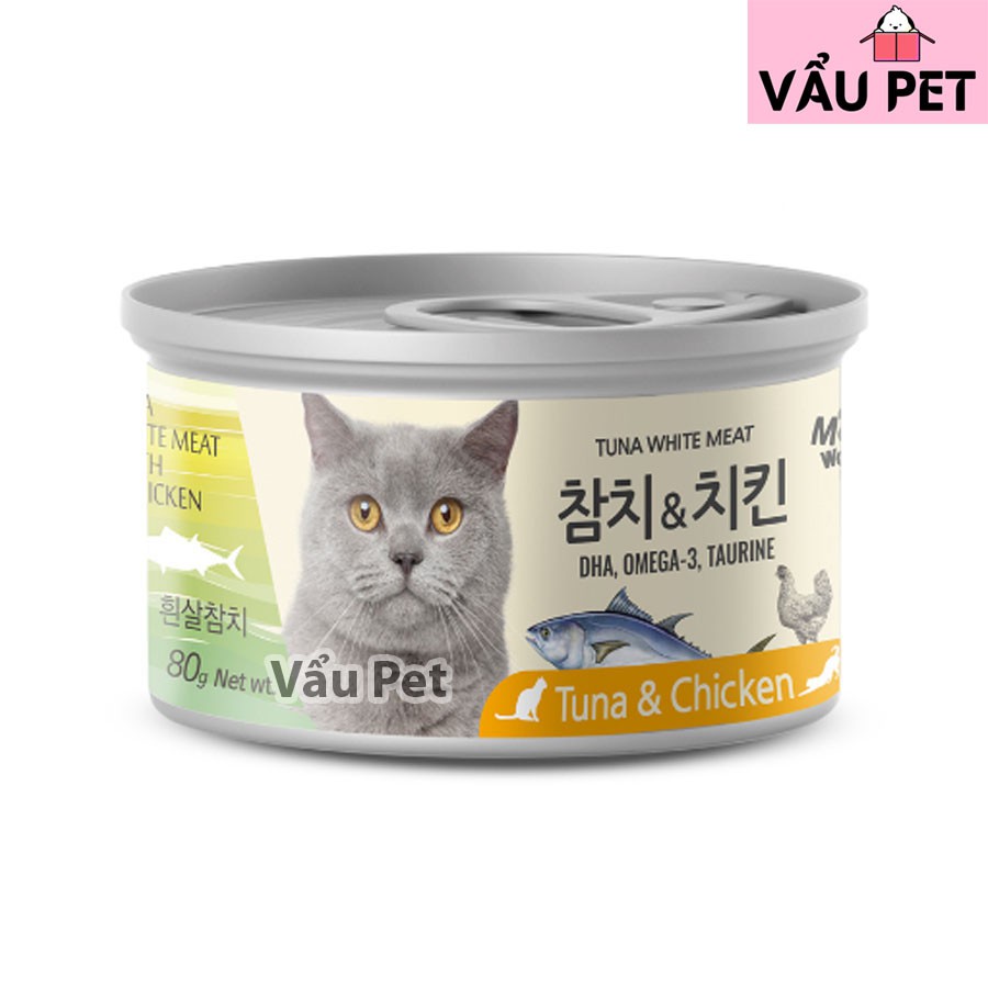 Pate cao cấp cho mèo Meowow Hàn Quốc 80g