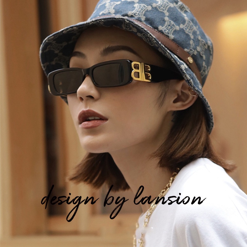 Kính mát hình chữ nhật phong cách Ulzzang Hàn Quốc thời trang cho nữ