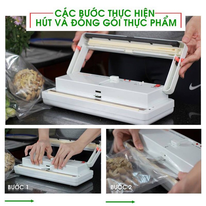 (Trợ giá shopee) MÁY HÚT CHÂN KHÔNG DZ300A HÚT ĐỒ KHÔ+ TÚI