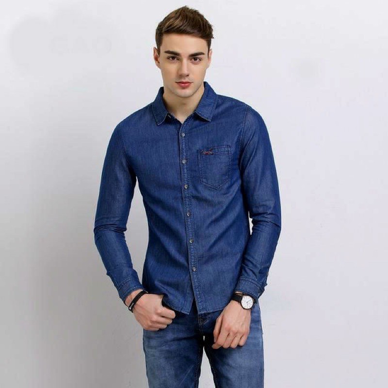 Áo Sơmi Jean Dài Tay cao cấp | BigBuy360 - bigbuy360.vn