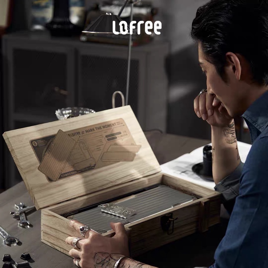 Bàn phím cơ không dây Lofree Wanderfree phiên bản cao cấp cherry sw chính hãng, có hộp đựng và túi đựng bàn phím cá tính