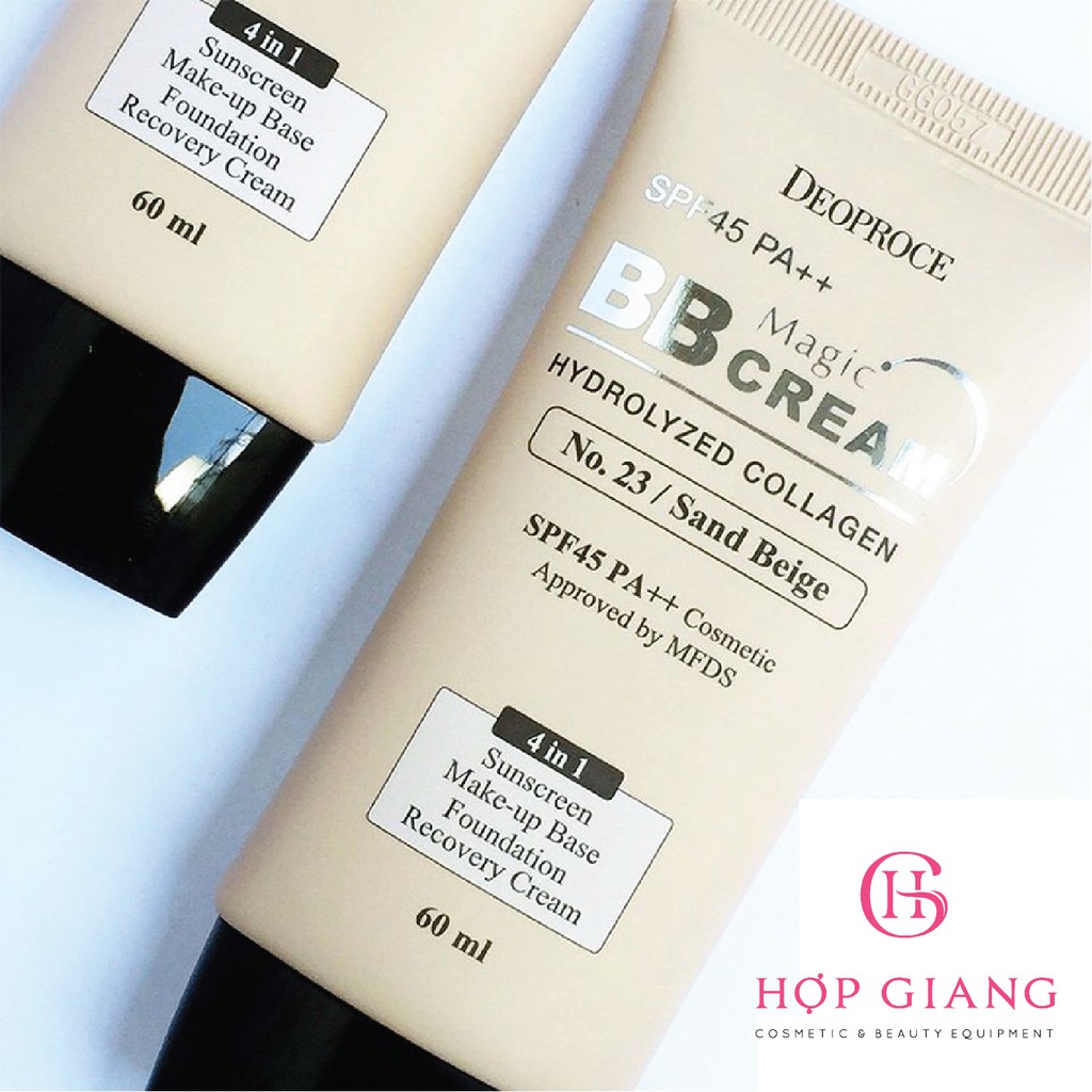 Kem nền BB Cream Magic Deoproce Hàn Quốc Màu 21 tạo lớp nền tự nhiên, chống nắng SPF50+