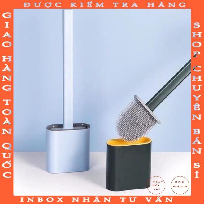 Chổi Cọ Nhà Vệ Sinh, Cây Cọ Toilet Bồn Cầu Bằng SiliCon Có Giá Đựng Dán Tường lyvan