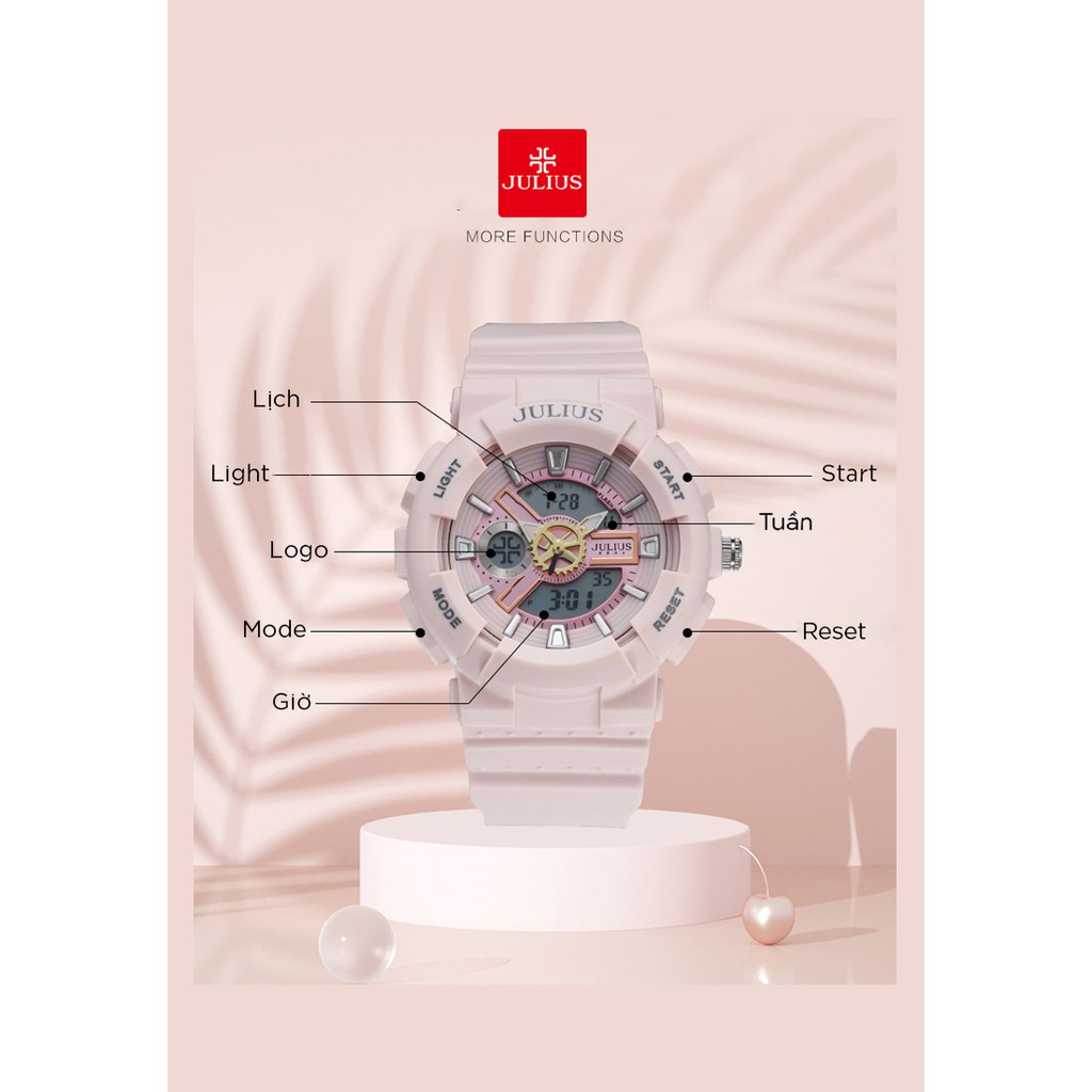 Đồng Hồ Nữ Julius JA-1276C Hàn Quốc Điện Tử