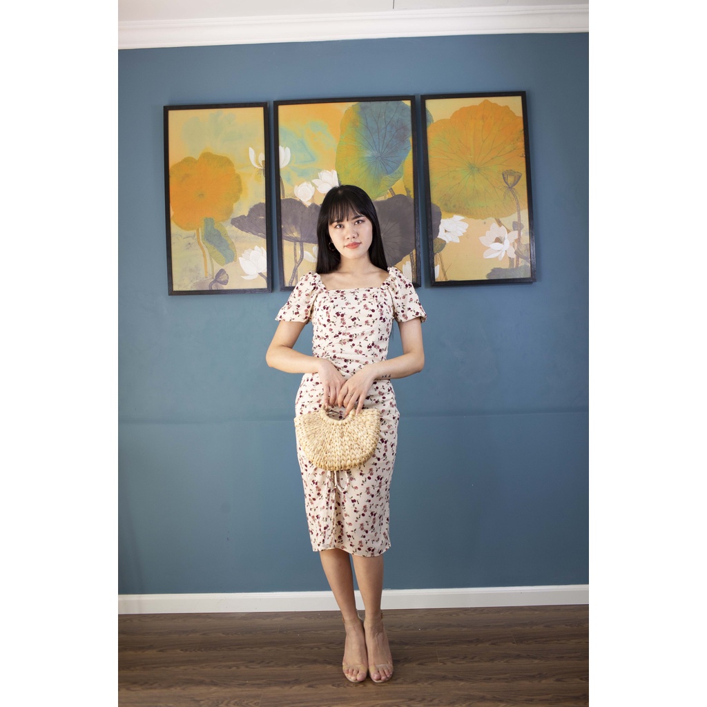 Đầm Đũi Hoa Đỏ Tôn Dáng, Hoa Nhí Rút Dây, Dễ Thương, Sexy Cho Nữ | BigBuy360 - bigbuy360.vn