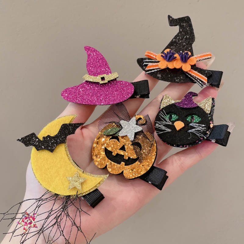Kẹp Tóc Phong Cách Halloween Dễ Thương Cho Bé Gái