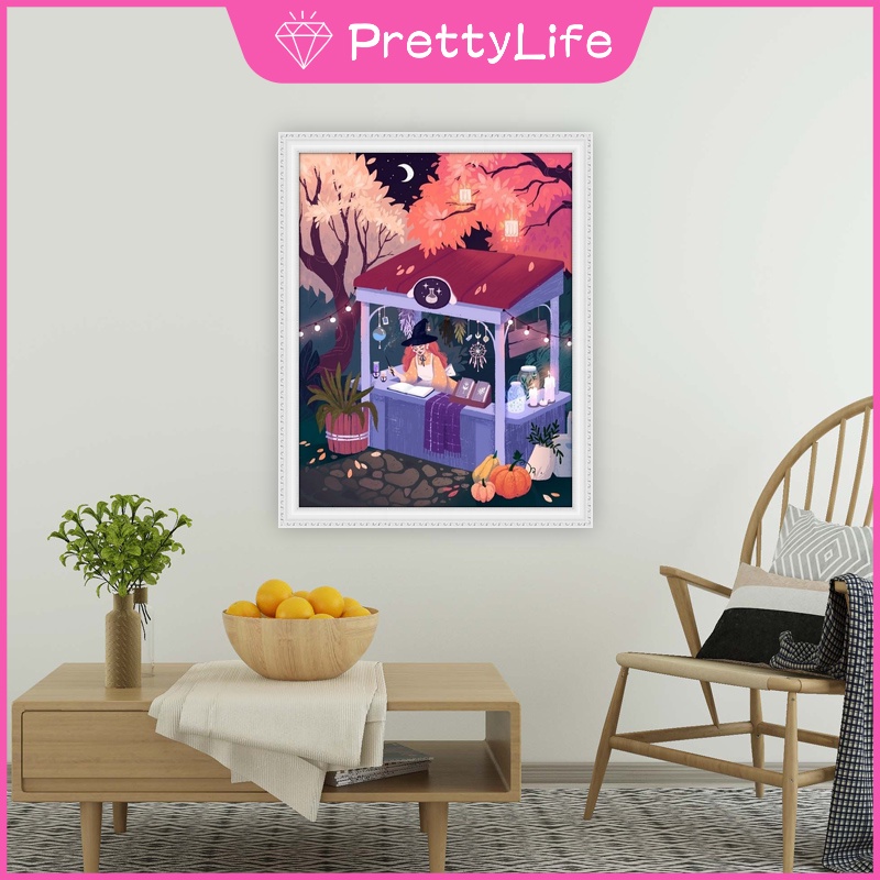 Bộ Tranh Đính Đá 5D Tự Làm Họa Tiết Cuộc Sống Thoải Mái Kích Thước 30x40cm/40x50cm Tiện Dụng