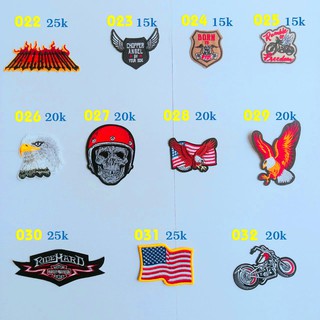 Sticker vải, patch ủi mã 022-032