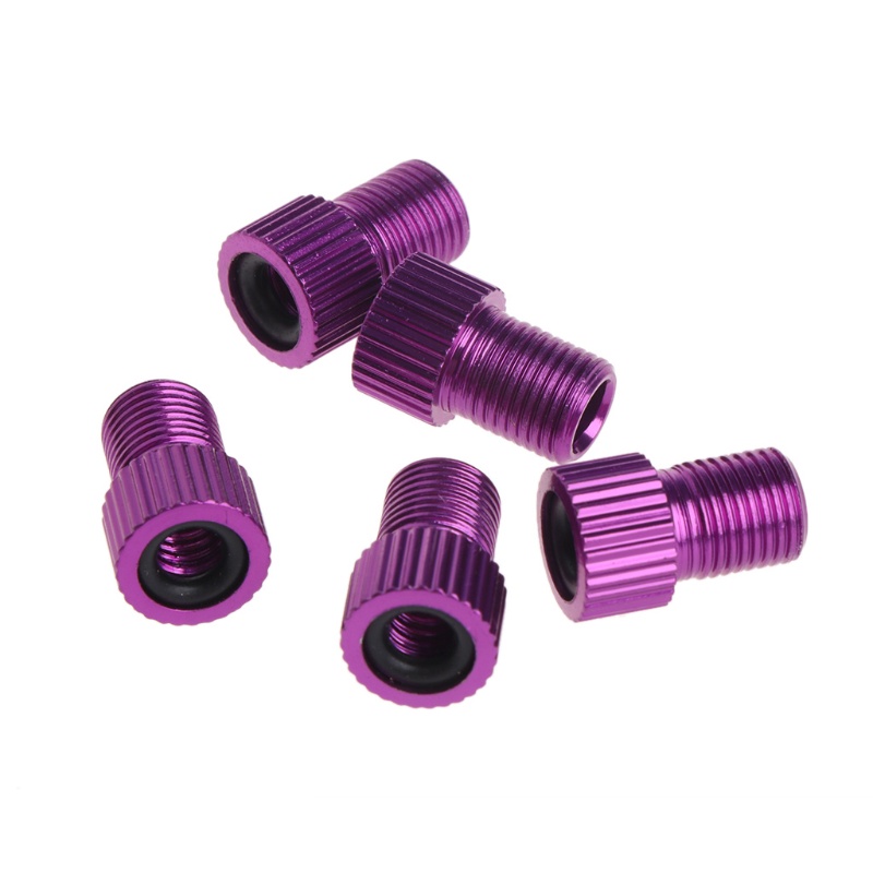 Bộ 5 Đầu Chuyển Đổi Van Presta Sang Schrader Bằng Hợp Kim Nhôm Chuyên Dụng