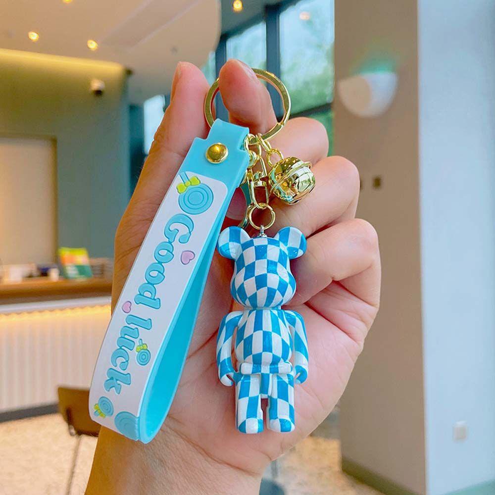 Móc Khóa Hình Gấu Bông Bằng Kim Loại Dễ Thương