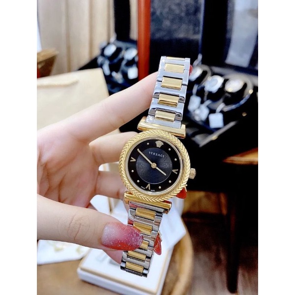 Đồng Hồ Nữ DINOLUX_Versace Couture New V8 , Dây Thép , Màu Vàng  Demi
