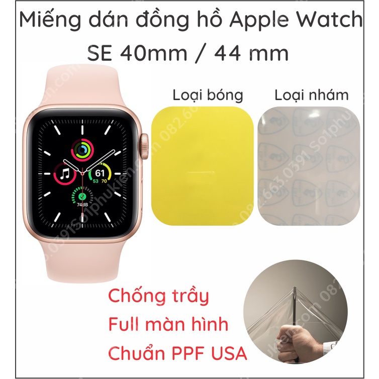 Dán PPF Apple Watch SE Chống Trầy Xước Màn Hình, tự phục hồi vết thương