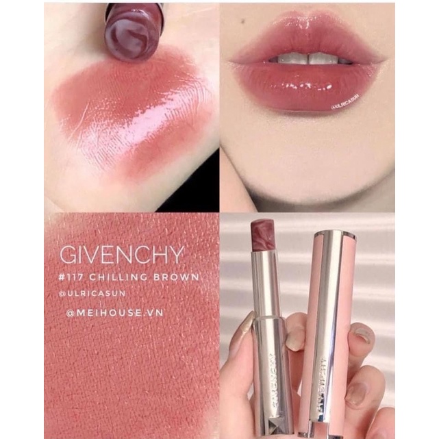 Son dưỡng Givenchy Rose Perfacto 117 chilling brown