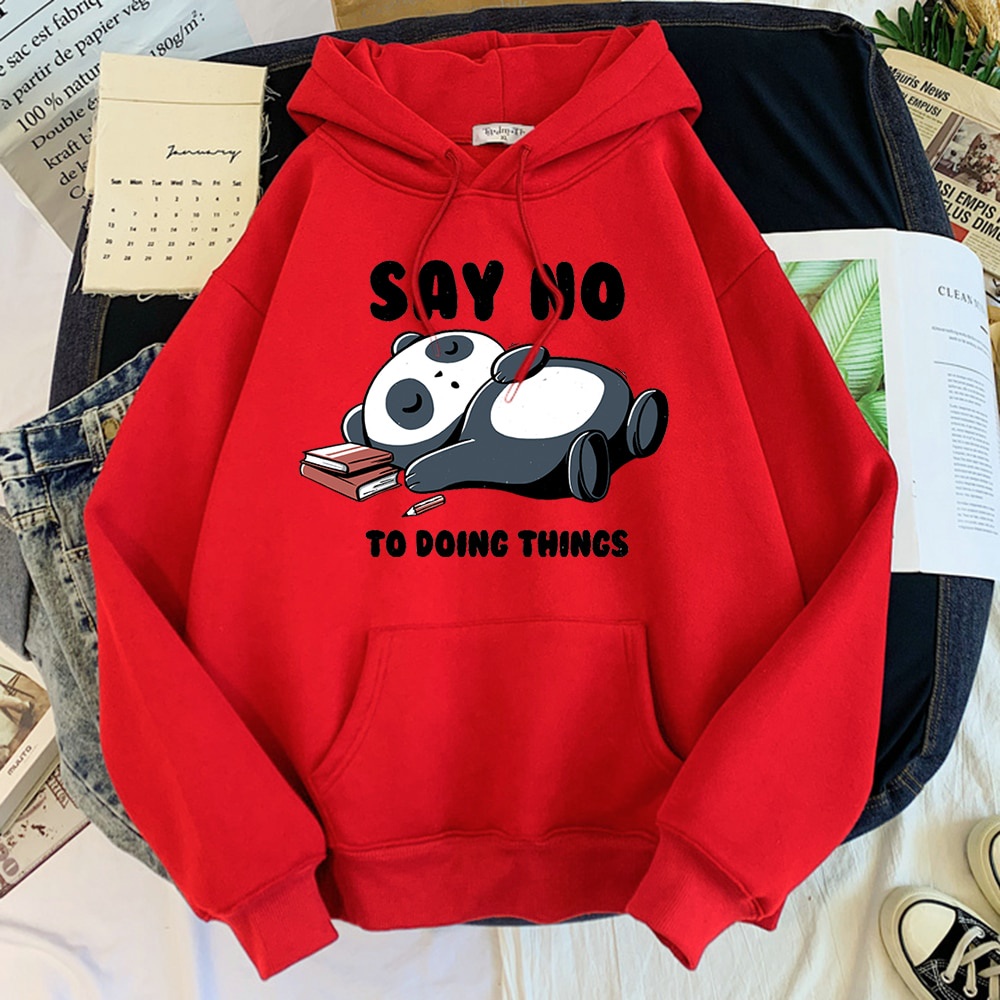 Áo Hoodie in hình Ngủ Gấu Trúc Say No hoody Nam Nữ Unisex đường phố