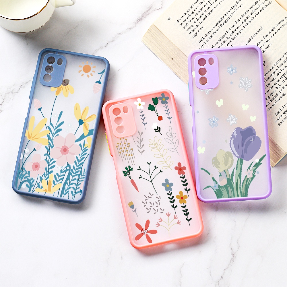 Ốp điện thoại họa tiết hoa cho OPPO RENO 4 RENO 4 PRO REALME 6 7 7 PRO 7I C17 8 PRO C11 2020 C12 C25 C15 C21 X7 PRO V5(5G)