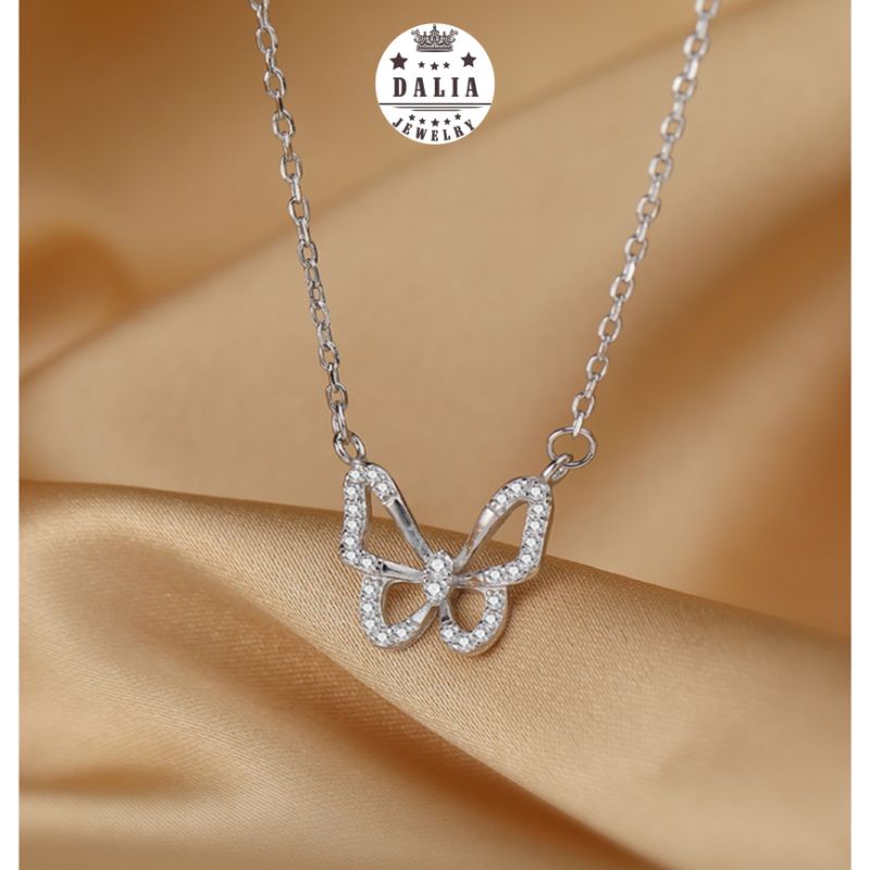 Dây chuyền bướm bạc ý DaLiA Jewelry dây chuyền hồ điệp nữ tính vòng cổ chuẩn bạc 925