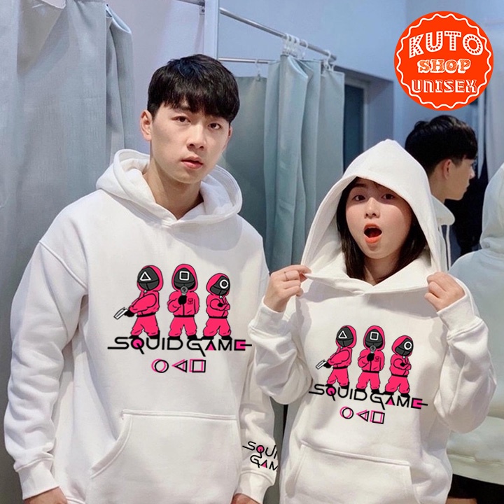ÁO HOODIE SQUID GAME Nỉ Bông Cao Cấp In Pet Siêu Bền Siêu Đẹp (HD5000 - Kèm Ảnh Thật)