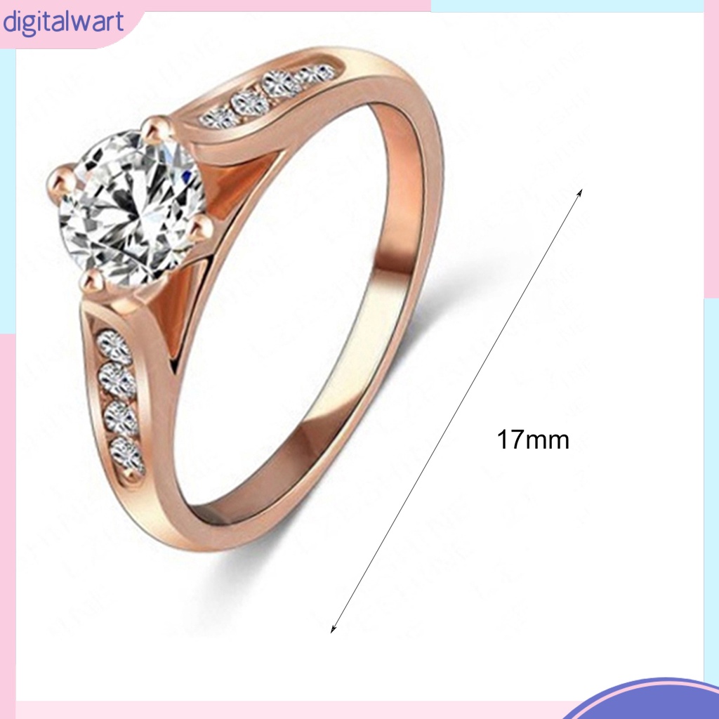 Nhẫn hợp kim đính đá sang trọng