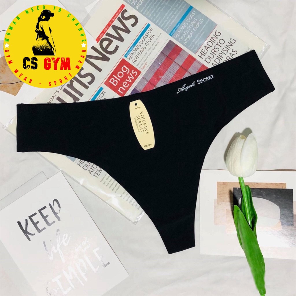 Quần lót nữ lọt khe Angela Secret, quần lót nữ không viền, vải su đúc thun trơn lạnh, co giãn tốt, thoáng mát, FREE SIZE | BigBuy360 - bigbuy360.vn