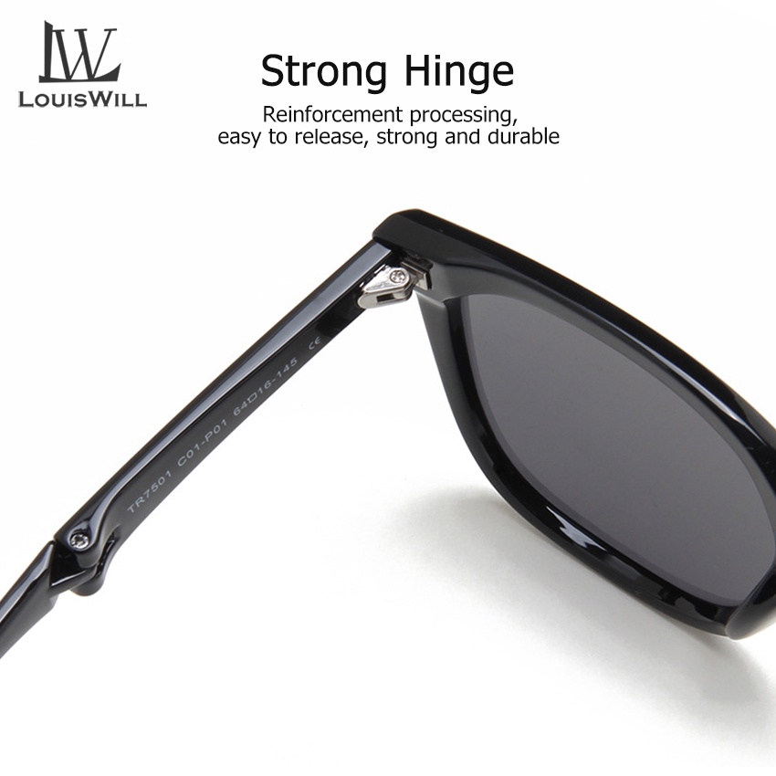 Kính râm LOUISWILL chống nắng chống tia UV400 phong cách retro thể thao chạy xe câu cá hoạt động ngoài trời cho nữ
