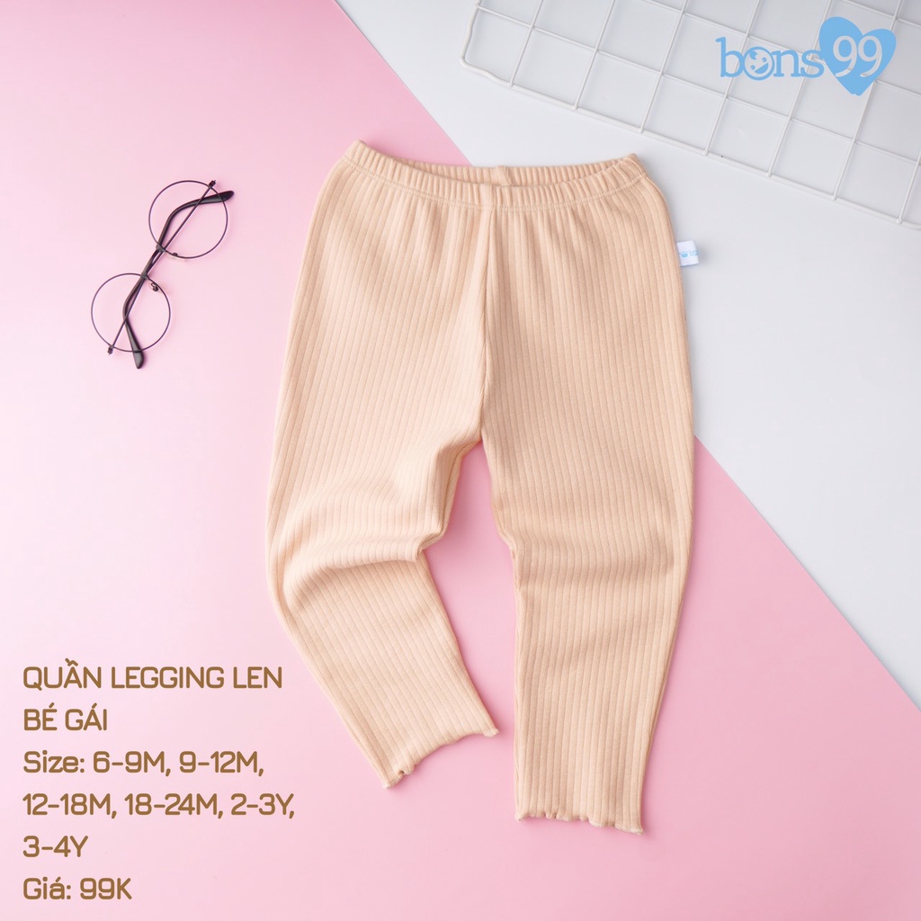 Bons99 Quần legging len bé gái