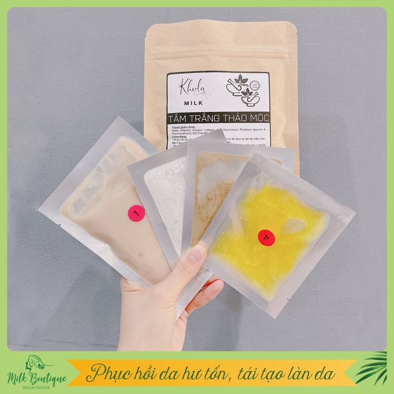 [Sỉ 10 Gói] kem tắm trắng da Thảo Mộc K'HULA MILK dòng tắm trắng body cao cấp, tắm là trắng, hàng chính hãng Huyền Milk