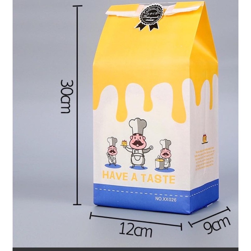 50 Túi giấy bánh mì hoa cúc