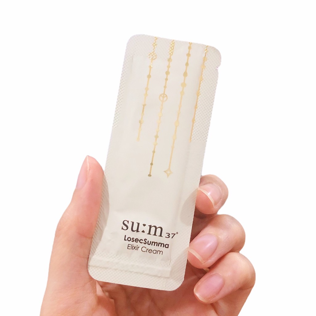 Gói Kem Dưỡng Truyền Trắng, dưỡng ẩm, tái sinh da Su:m Losec Elixir Cream Lumière chống lão hóa da 1ml