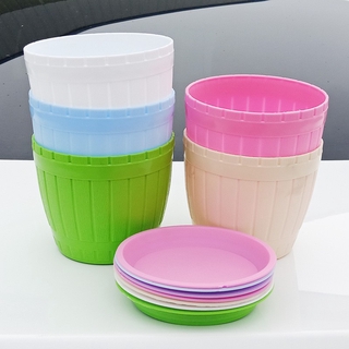 Chậu Nhựa Trồng Cây Để Bàn Màu Sắc Ngọt Ngào Xinh Xắn