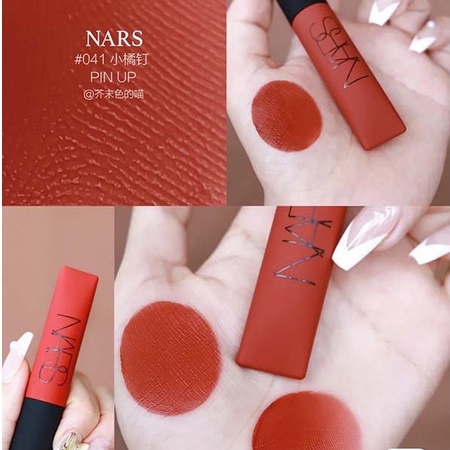 Son Kem NARS Air Matte Lip Color màu Pin Up Cam gạch