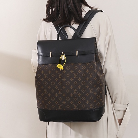 Balo da lv nam nữ PUKA cặp đi học nam nữ da pu chống nước phong cách thời trang cao cấp