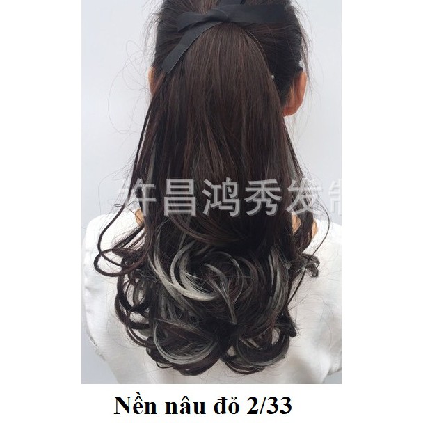 Tóc cột line Xám khói Sỉ 40k